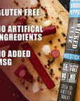 Original Peppered Beef Sticks  Tender Flavorful Extra Large Beef Jerky Sticks with 15g of Protein Per Meat Stick Gluten Free High Protein Low Carb Healthy Snacks for Adults 12 Sticks