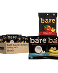 Bare Baked Crunchy Fruit Snack Pack, Gluten Free, Apples, Bananas, and Coconut Flavors, 0.53 Ounce (Pack of 16)