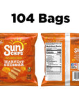 SunChips Multigrain Snacks Harvest Cheddar 1 Ounce Pack of 104