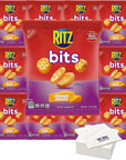 RITZ Bits Cheese Sandwich Crackers 15 ounce Pack of 10 with Bay Area Marketplace Napkins