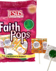 Scripture Candy Faith Pops Individually Wrapped Lollipop Bag 63 Ounce 20 Pieces