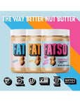 FATSO Crunchy Salted Caramel Peanut Butter - Natural Nut Spread w/Plant-based Seeds & Superfats - Keto-friendly, Gluten-free & Sugar-free Protein Butter - (16oz Jar, 2 Pack)