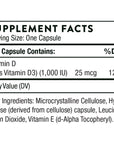 Thorne Vitamin D-1000 - Vitamin D3 Supplement - 1,000 IU - Support Healthy Bones, Teeth, Muscles, Cardiovascular, and Immune Function - Gluten-Free,Dairy-Free, Soy-Free - 90 Capsules