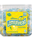 Lemonhead Hard Lemon Candy, Individually Wrapped, 150 Count Tub