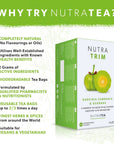 NUTRATRIM  Slim Tea  Skinny Tea  Weight Loss Tea  Aids in Weight Loss and Digestion  Includes Garcinia Cambogia Guarana  Green Tea  40 Enveloped Tea Bags  by Nutra Tea  Herbal Tea  2 Pack