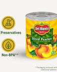 Del Monte Canned Sliced Yellow Cling Peaches in Heavy Syrup 29 Ounce Pack of 6