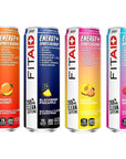 LIFEAID FITAID Energy, 200mg Natural Caffeine - 12-oz.Pack of 12