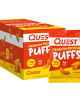 Quest Nutrition Crunchy Protein Puffs Cheddar 17g Protein 4g Carbs Gluten Free Baked 10 Count