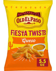 Old El Paso Fiesta Twists, Queso Cheese, Crispy Corn Snacks, 5.5 oz