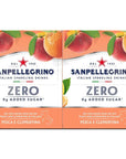 Sanpellegrino Zero Grams Added Sugar Italian Sparkling Drinks - 24 Pack of 11.15 Fl Oz Cans