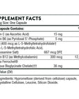 Thorne Ferrasorb - 36 mg Iron with Essential Nutrients - Complete Blood-Building Formula - Elemental Iron, Folate, B and C Vitamins for Optimal Absorption - Gluten-Free - 60 Capsules