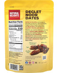 Natural Delights Organic Pitted Deglet Noor Dates  USDA Certified Organic NonGMO Verified Good Source of Fiber Naturally Sweet Fruit Snack Perfect for OntheGo  Organic Deglet Noor Dates Pitted 40 oz Pouch