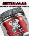 SNEAK  Cherry Bomb  Zero Sugar LowCalorie Energy Drink for Sustained Concentration  Focus  15 Servings