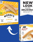 Nonnis Limone Biscotti Italian Cookies  6 Boxes Lemon Cookies  Biscotti Individually Wrapped Cookies  Lemon Italian Biscotti Cookies wWhite Icing  All Natural Ingredients  Kosher  688 oz