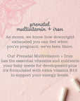 Mommy's Bliss Prenatal Multivitamin with Iron and Folic Acid, Supports Baby Development + Mom Immune System & Energy Levels w/ B Vitamins & Probiotics, Vegan & Gluten Free (45 Servings)