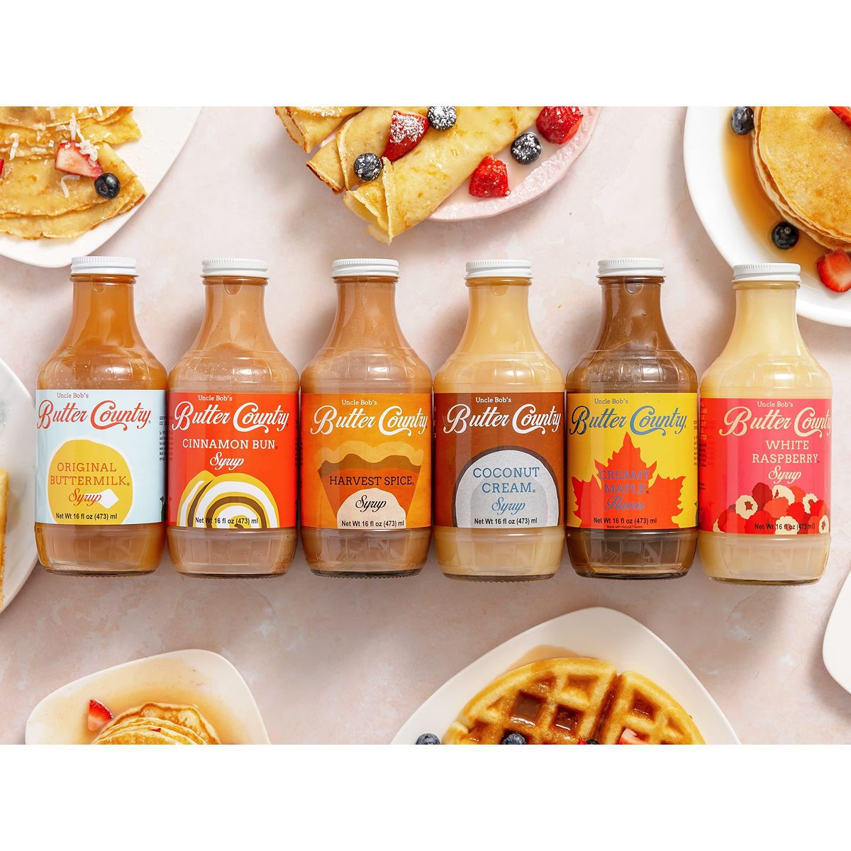 BUTTER COUNTRY Rich  Creamy Buttermilk Syrup  Coconut Cream Flavor  No Artificial Flavors No Corn Syrup GlutenFree rBSTFree Dairy  Syrup for Pancakes Waffles  Desserts  16 fl oz1 Pack