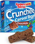 Kedem Kids, Crunchee! Dairy Chocolate Flavored Cereal Bars, 2 Pack" (Total 12 Bars) Individually Wrapped, Good Source of Calcium