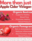 Droppels Apple Cider Vinegar Gummies 1000mg with Beet Root & Pomegranate - ACV Keto - Supports Digestion - Vegan, Gluten Free, Made in USA - Rasberry Apple Flavor