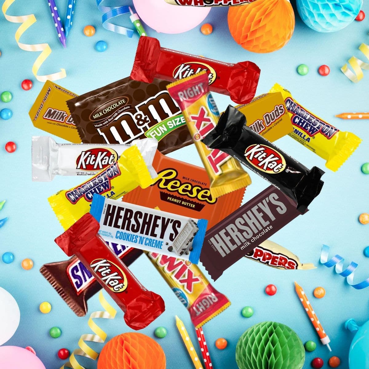 ULTIMATE Assorted 4 Lb Chocolate Candy Variety Pack Bulk Mega Candy Mix Fun Size Assortment Individually Wrapped Minis Great for Easter Basket Fillers  Egg Hunts Parties Parades  Pinatas All Time Favorites 4 Lbs