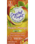 Crystal Light Green Tea Peach Mango Drink Mix On The Go 10008 oz packets 6 Pack