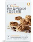 Munchkin Milkmakers Prenatal Iron Supplement Cookie Bites Chocolate Chip 6 Pack