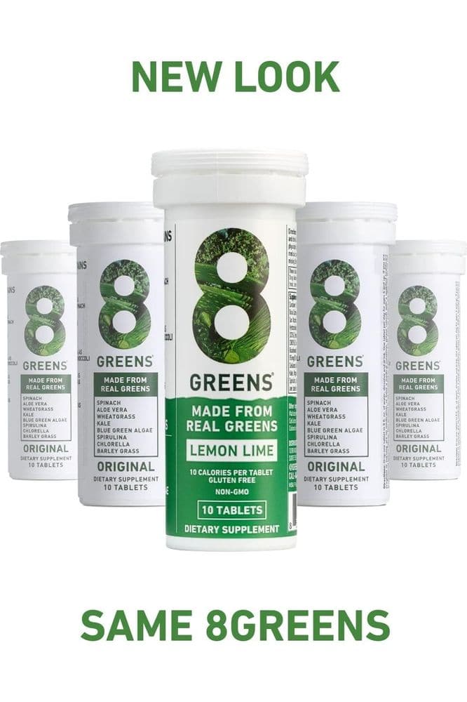 8Greens Daily Greens Effervescent Tablets - Superfood Booster, Energy &amp; Immune Support, Made with Real Greens, Vitamin C, Original Flavor, Pack of 6 - Whlsome - Vitamins &amp; Supplements