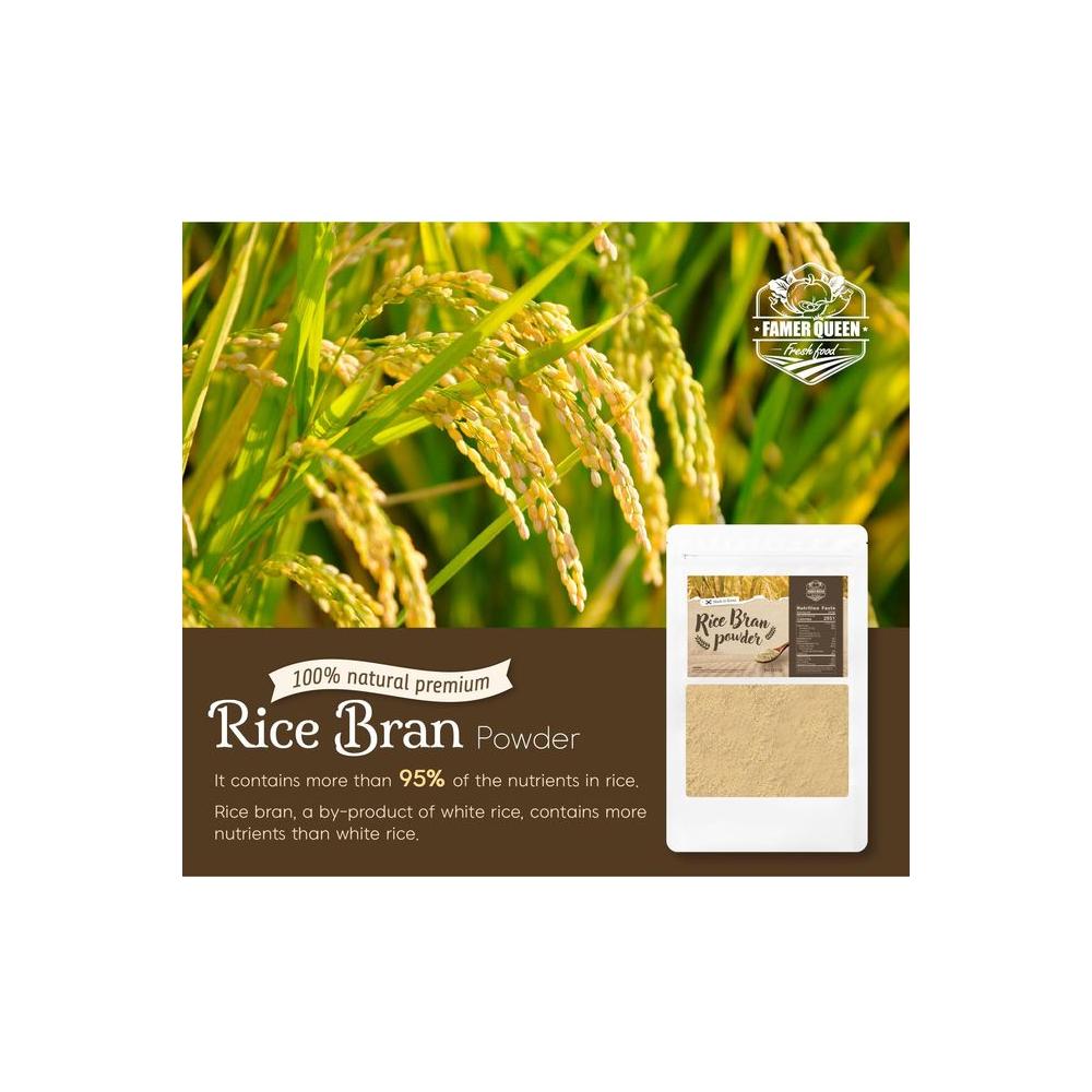 (8oz) Farmer Queen Korean Rice Bran Powder Rich in Protein Dietary Fiber Vitamin ??? ???? - Whlsome - Dietary Fiber