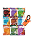 9 Pack Flavor Sampler Quest Nutrition Tortilla Style Protein Chips Variety Pack with USASupply Magnetic Chip Clip - Whlsome - Snacks