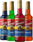 Torani Syrup Variety Pack, Soda Flavors - 25.4 Ounces (Set of 4)