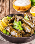 Med Cuisine Dolmades SVL 2KG  Stuffed Grape Leaves with Rice 44Lb  60 units  Premium Large 70 oz Ready to Eat Vegan Rolls Super Tasty