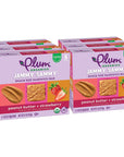 Plum Organics Jammy Sammy Snack Bars  Peanut Butter and Strawberry  102 oz Bars Pack of 30  Organic Toddler Food Snack Bars