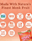 MONK FRUIT IN THE RAW, Natural Monk Fruit Sweetener w/ Erythritol, Sugar-Free Keto, Gluten Free, Zero Calorie, Low Carb, Vegan, Sugar Substitute, 16 oz. Baking Bag (Pack of 1)