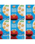 Earth's Best Organic Kids Snacks, Sesame Street Toddler Snacks, Organic Crunchin' Crackers, Wholesome Snacks for Toddlers 2 Years and Older, Original, 5.3 oz Box (Pack of 6)