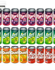 Kidsmania Mini Soda Can Pack of 24 Cans  Variety Pack of 4 Flavors of Soda Can Fizzy Candy  Assorted Soda Cans Novelty Candy  Bundle with Ballard Products Pocket Bag