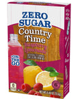 Country Time SugarFree Raspberry Lemonade Drink Mix 6 OntheGo Packets