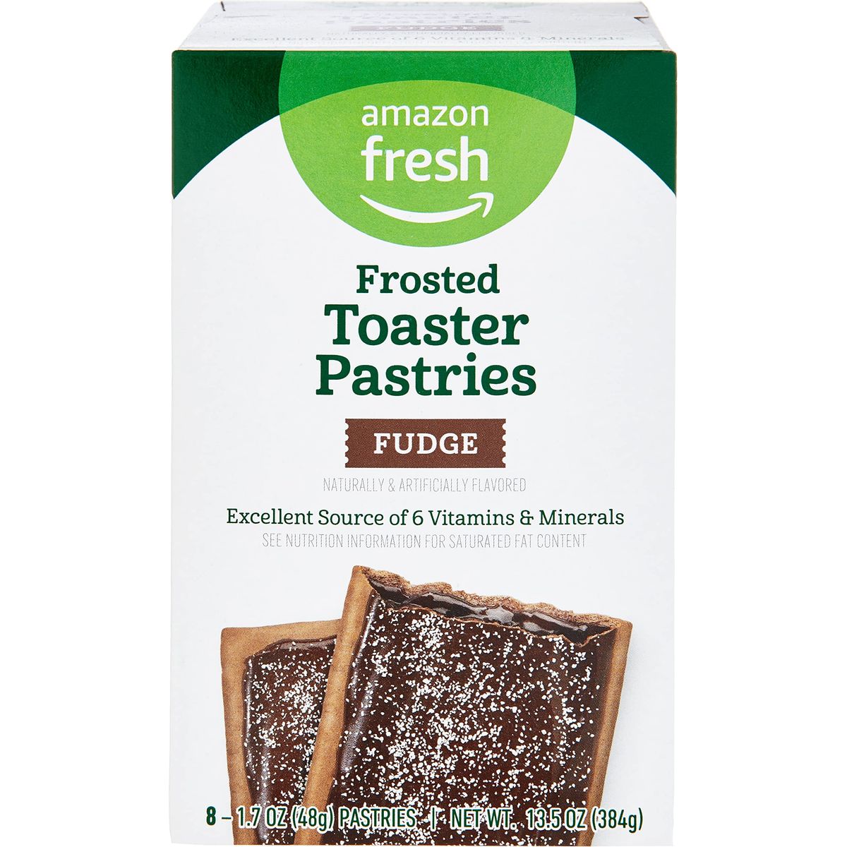 Amazon Fresh Frosted Fudge Toaster Pastries 8 Count