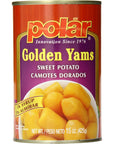 MW Polar Golden Yams Cut Sweet Potato 15 Ounce Pack of 24