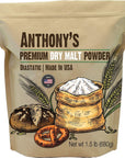 Anthony's Diastatic Dry Malt Powder, 1.5 lb, Made in the USA, Diastatic, Malted Barley Flour