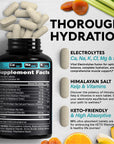 Electrolytes - Salt Pills with Magnesium, Potassium Chloride, Sodium, Vitamins D & B6, Kelp Powder - Electrolyte Supplements - Made in USA - Oral Tablets as Capsules - Vegan & Keto Friendly - 120 Tabs