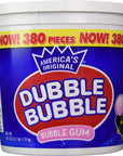 Dubble Bubble Tub Original Flavor 380Count 603 Oz37 lb