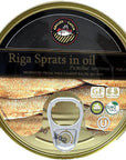 Sprats Riga Smoked 12 Pack Gold Star 56 Oz Tins in vegetable Oil Latvia