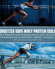 Dymatize ISO 100 Whey Protein Powder with 25g of Hydrolyzed 100% Whey Isolate, Fudge Brownie, 49 Ounce