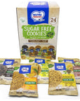 Nutrisnacks Sugar Free Cookies 24 units Variety Pack, 5 natural flavors, 0 gr of Sugar, sweetened with stevia, with whole grain cereals, dietary fiber and prebiotics.