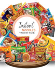 FUDOBOX Asian Instant Ramen Noodles Variety Pack  Student Care Package  Quick and Tasty Office Meals  Soup Mix Savory  Rich  20 Pack Assorted