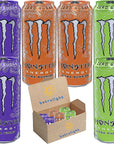 Monster Energy Ultra Variety Pack Sunrise Violet Paradise  16 fl Oz Pack of 6  Every Order is Elegantly Packaged in a Signature BETRULIGHT Branded Box