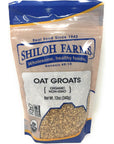 Shiloh Farms  Whole Grain Organic Oat Groats a Delicious Source of Fiber 12 Ounce Bags Set of 2