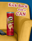 Pringles Potato Crisps Chips, Original Flavored, 5.2 oz Can