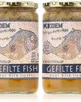 Kedem Tilapia Gefilte Fish 24oz 2 Pack All Natural Gluten Free Kosher for Passover