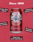 Dr Browns Black Cherry Soda  A New York Original  24 Cans  Kosher Gourmet Soda Pop  Black Cherry Flavored Craft Soda  24 x 12 oz Cans