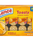 Lance Sandwich Crackers, Toasty Cheddar, 8 Individually Wrapped Packs, 6 Sandwiches Each